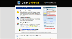 Desktop Screenshot of cleanuninstall.com